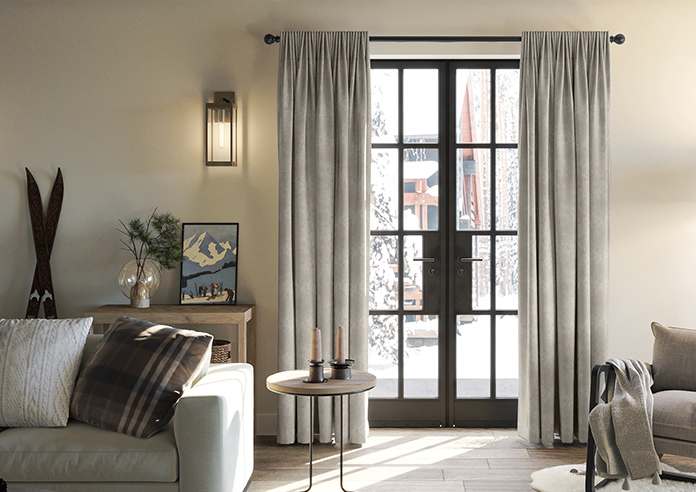 Florence Faux Suede, Taupe Brown - Made to Measure Curtains - Image 3